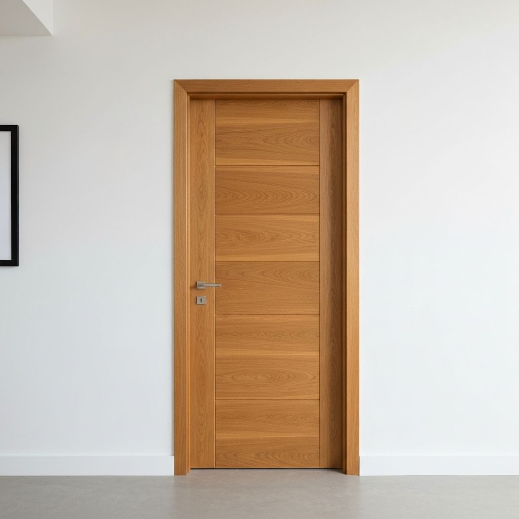 Bespoke wooden door installation